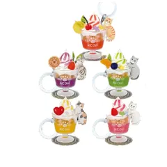 超リアル ねこパフェ めじるしチャーム × 全5種セット フルコンプ ガチャガチャ カプセルトイ ネコ 猫 デザート チャーム ミニチュア トイズスピリッツ