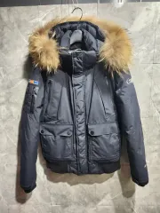 EIDER ブラック ファー フード アウター