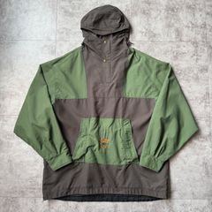 名作 J.Crew 復刻 アノラック パーカー L ツートン グリーン ベージュ
