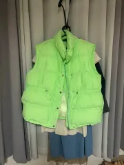 蛍光 ダウン ベスト オーバーサイズ