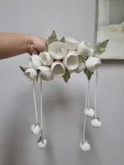 ウェディング撮影 花 アクセサリー ブーケ