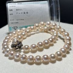 照り◎ ジュエリーマキ アコヤパール ネックレス ホワイト 8.0〜8.5