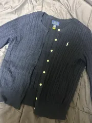 ポロ ポロラルフローレン ミニ ケーブル コットン カーディガン L