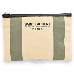 サンローラン クラッチバッグ ポーチ キャンバス Bランク ys1010vv