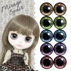 【アイチップ5ペアセット❁Mirage】ネオブライス アイシードール