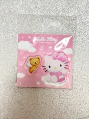 ハローキティ アークス アクリル マグネット 2種セット 天使キティ エンジェルキティ レトロキティ 文具 キティ マグネット