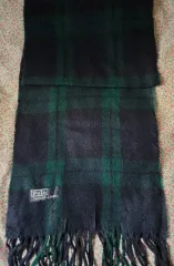 ポロラルフローレン チェック マフラー グリーン