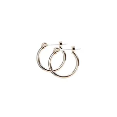 LOKUMI ピアス 選べる6サイズ×3カラー 日本製 フープ 樹脂ポスト フープピアス 金属アレルギー対応 ワンタッチ キャッチレス 大ぶり 小ぶり 大きめ 小さめ レディース シンプル わっか 人気 揺れる ニッケルフリー ギフト プレゼント jc-1-6