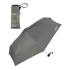 【2025】男の晴雨兼用傘 日傘 IZA Type:Compact グレー [遮光率100%・UVカット率100%・UPF50＋・遮熱] 折りた