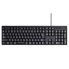 エレコム 有線キーボード メンブレン ブラック TK-FFCM01BK