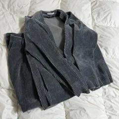 (M) ZARA ザラ コーデュロイ ブレーザー セットアップ