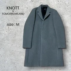 KNOTT x TOMORROWLAND カシミヤ混 チェスターコート グレー M 日本製