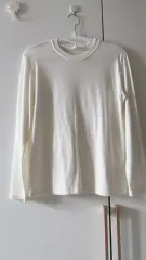 白 無地 長袖 Tシャツ 基本