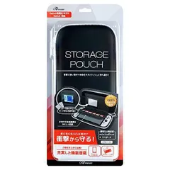 アンサー Switch有機ELモデル/Switch用 ストレイジポーチ （ブラック＆ホワイト）【耐衝撃EVA素材採用/軽量/大容量収納/Swit