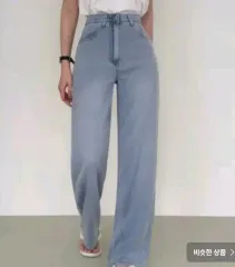 ライニング テンシャル ヘデン バンディング ワイド デニム パンツ ズボン