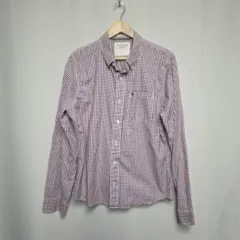 アバクロンビー メンズ チェック ボタンダウン シャツ L