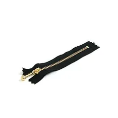 Y.K.K 玉付ファスナー 10cm 10本入 黒 3G10-580