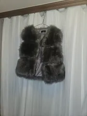 グレーフェイクファーベスト