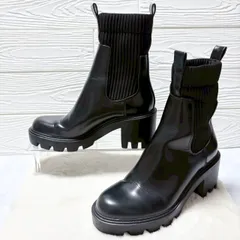 ZARA ザラ サイドゴアブーツ ソックスブーツ ショートブーツ 24cm ブラック