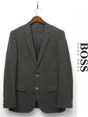 極美品 HUGO BOSS 現行タグ テーラードジャケット リネン カーキ L 