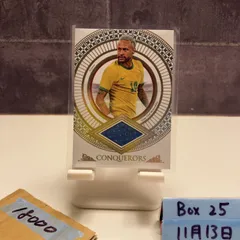 2022 Futera Unique Neymar 10/30 Santos FC Game Used ジャージ Conquerors カード
