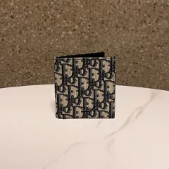 正規品 ディオール オブリーク ジャカード 二つ折り財布