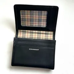 バーバリー　BURBERRY 名刺入れ　カードケース　ノバチェック　ブラック