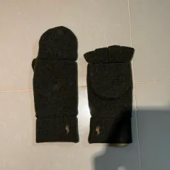 ポロ ラルフ ローレン コンバーチブル フィンガー グローブ 手袋 (オリーブ色)