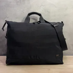 PORTER ショルダー付き 2WAY ボストンバッグ ブラック ポーター 大容量
