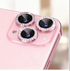 【普通郵便】iPhone17プロ/iPhone17ProMax マックス用 カメラレンズカバー ピンク　３枚