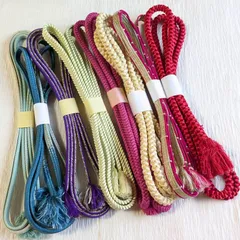 帯締め まとめ売り セット リメイク 練習 材料 8本 和装小物 246