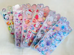 おしりシール ぷくぷくシール【６枚セット】かわいすぎる３D立体シール マシュマロ触感 うさぎ くま パンダ ユニコーン