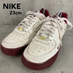 NIKE ナイキ エアフォース1 07 SE 40周年モデル 23cm スニーカー AF1 赤 バーガンディ ボルドー セイル ホワイト DQ7582-100 ローカット 靴 ウィメンズ カジュアル ファッション 厚底 ★ ■■