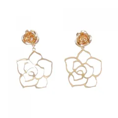 【新品】K18PG フラワー ピアス