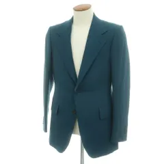 【中古】ソブリン SOVEREIGN ウール テーラードジャケット ダークブルーグリーン【サイズ48】【メンズ】