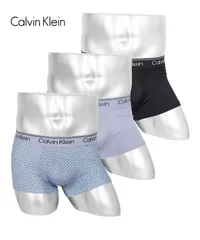 新品 未使用 並行輸入 Calvin Klein カルバンクライン 下着 【3枚セット】MICRO STRETCH メンズ ローライズボクサーパンツ nb1289 【B】Nカクタスドットブルーセット