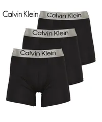 新品 未使用 並行輸入 Calvin Klein カルバンクライン 下着 【3枚セット】BRUSHED MICRO STRETCH メンズ ロング ボクサーパンツ nb1620 ブラックセット