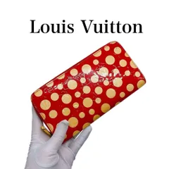 ルイヴィトン M91572 モノグラムヴェルニ 草間彌生コラボモデル 長財布