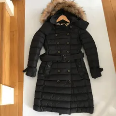 美品　BURBERRY LONDON バーバリーロンドン 高級　ファー　ロング　ダウン コート XXS