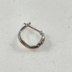 ★  K18刻印 18金 片耳フープピアス ポスト刻印あり 総重量 0.62g アクセサリー 現状品