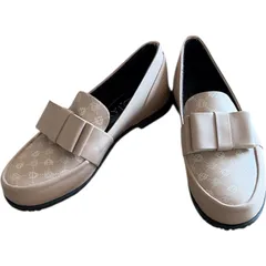 DIANA  ダイアナ フラットシューズ ドライビングシューズ  靴 中古 レディース 日本製 23.5  リボン アイボリー 美品【ZK89】