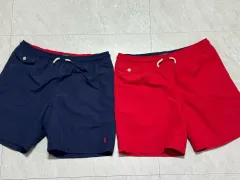 ポロ ラルフローレン ハーフパンツ ネイビー/レッド XL