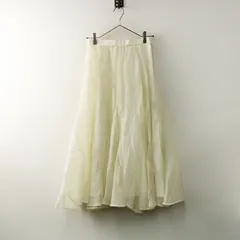 美品 保管品 アプワイザーリッシェ Apuweiser-riche ラメドットシアーボリュームロングスカート 1 アイボリー┃ボトムス【2400014795417】