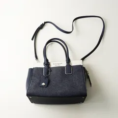 ケイトスペード kate spade New York キャメロン デニム カラーブロック ミディアム サッチェル 2way バッグ ネイビー┃【2400014795318】のサムネイル