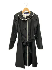 エムズグレイシー 529102 スプリングコート 38 ブラック バイカラー IT0CEU7KC0AE