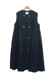 チェスティ 22K505 コートワンピース 1 ネイビー フラワーモチーフ 刺繍 フロントボタン ITA9HK4D0VN9