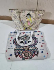 レディースバッグ 花柄 フクロウ トートバッグ 2点 まとめ