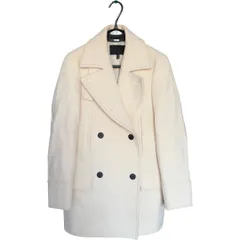  ICB アイシービー 小さいサイズ  コート アイボリー ライトベージュ レディース00 ピーコート ウール ダブルボタン【ZK89】  