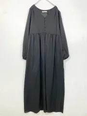 B.C STOCK SIMPLICITE シンプリシテェ 25-040-700-6030-1-0 無地Vネック ワンピース 黒 ■■レディース