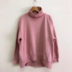 アーバンリサーチドアーズ 23AW UR TECH 裏起毛タートルネックスウェット オーバーサイズ コクーンシルエット ピンク FREE相当